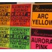 Fluorescent colors sign